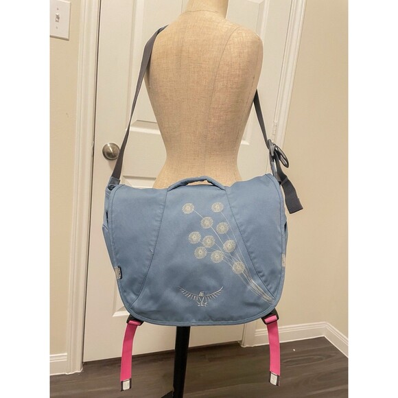 Osprey Flap Jill 17L Courier Messenger Laptop Bag Cloudy Blue 17”x 13” - Picture 1 of 8